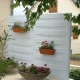 Photo d'une clôture brise-vue sur terrasse - maison jardin